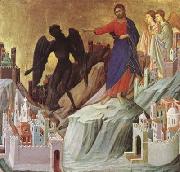 Duccio di Buoninsegna The Temptation of Christ on the Mountain (mk08) oil